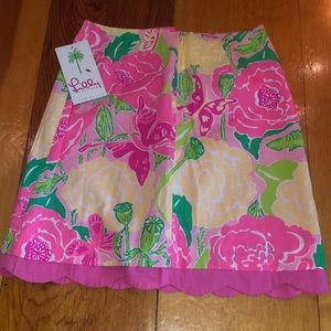 Lily Pulitzer Floral Butterfly Skirt